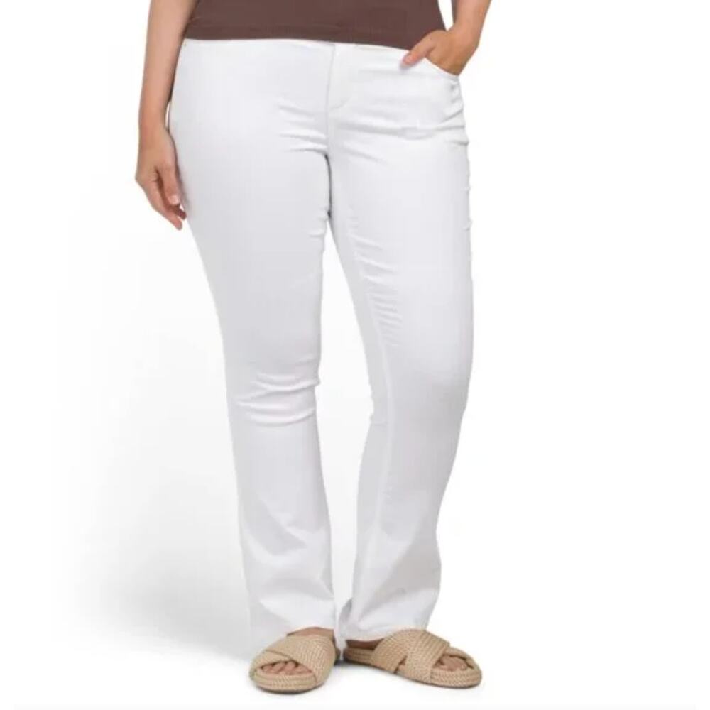 closet closing make offerDemocracy Ab Solution Itty  Bootcut White Jeans Size 14